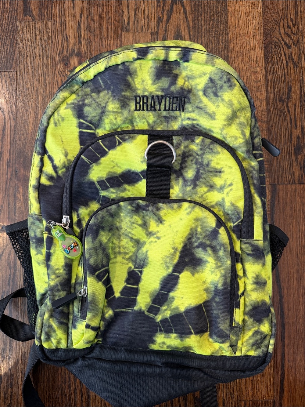 Pottery Barn Kids ‘BRAYDEN’ Yellow and Black Tie-Dye Backpack